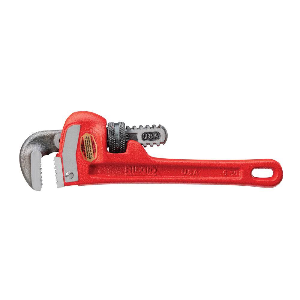 RIDGID 6 in. Heavy-Duty Straight Pipe Wrench, 3/4 in. Capacity - Image 8