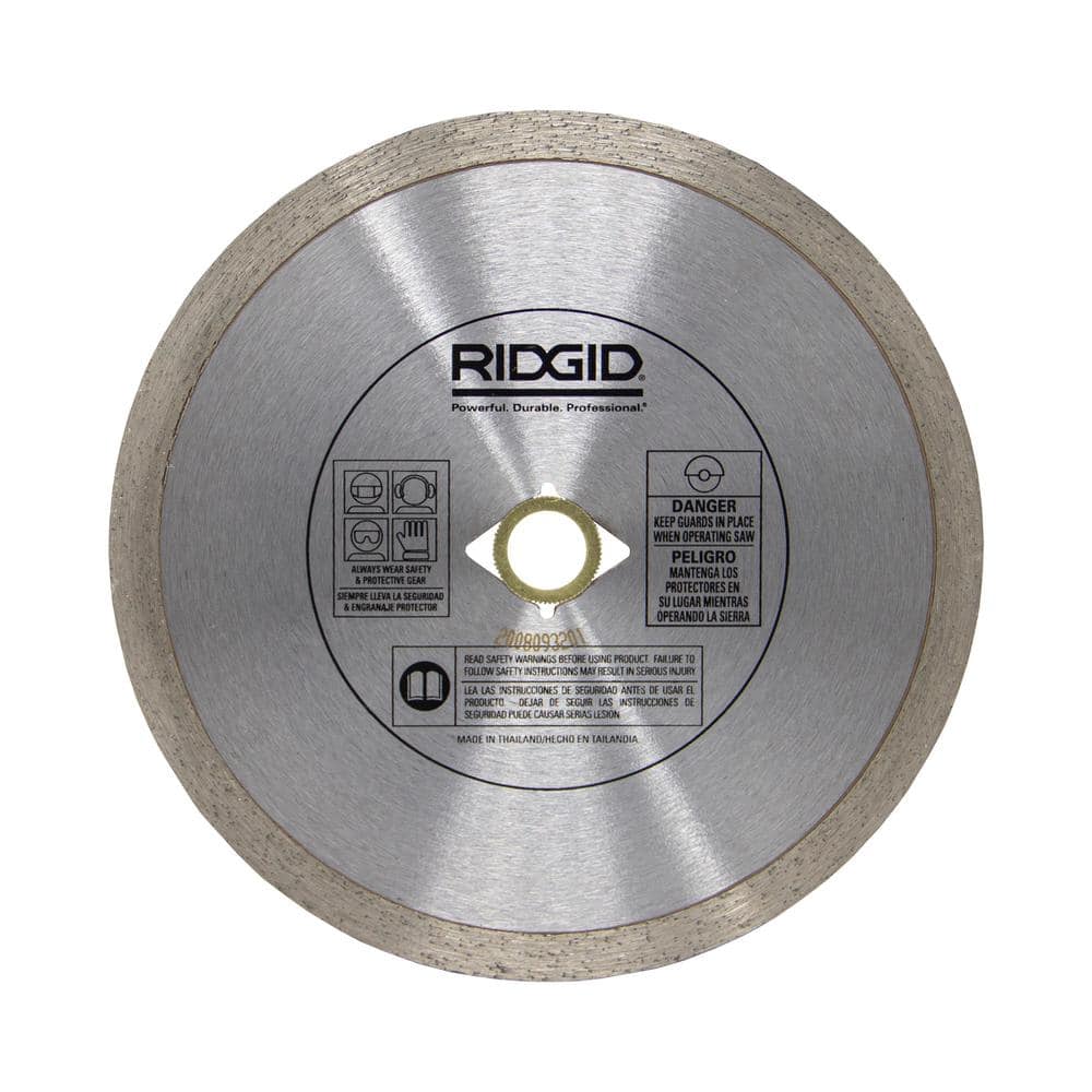 RIDGID 7 in. Continuous Rim Diamond Tile Blade, DM 7/8 in.–5/8 in. Arbor, Max 8,730 RPM - Image 2