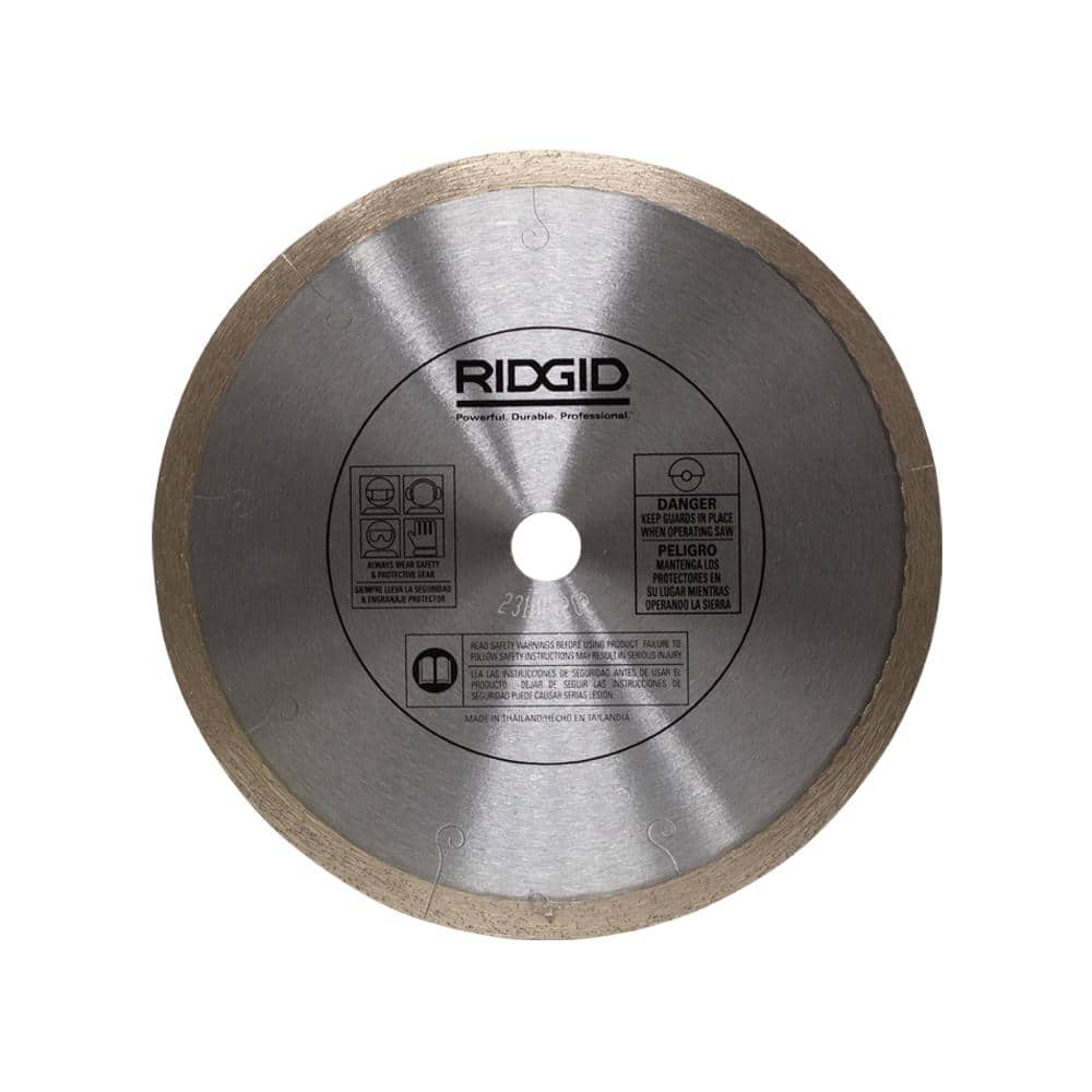 RIDGID 7 in. Premium Tile Diamond Blade, 5/8 in. Arbor, Continuous Rim - Image 2