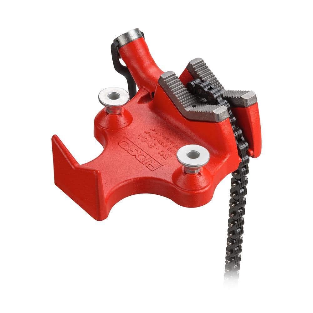RIDGID BC810A Top-Screw Bench Chain Vise, 1/2 in. to 8 in. Pipe Capacity