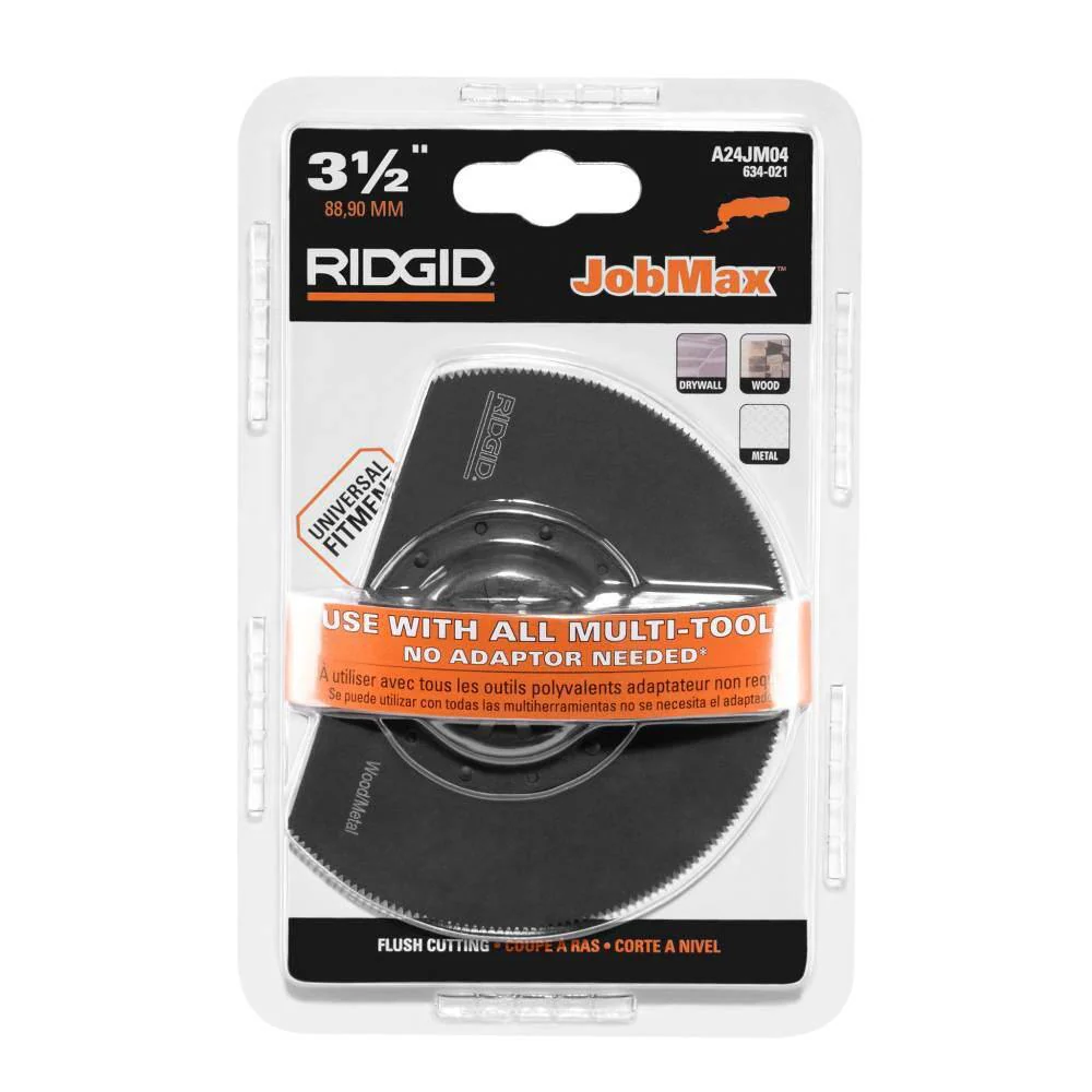 RIDGID JobMax 3-1/2 in. Steel Flush Cut Blade (A24JM04) - Image 2