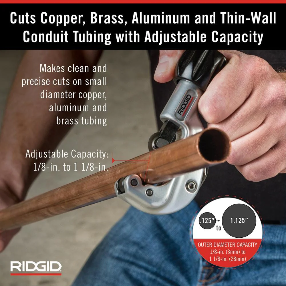 RIDGID Model 150 Constant Swing Tubing Cutter, 1/8 in. to 1-1/8 in. Capacity - Image 3