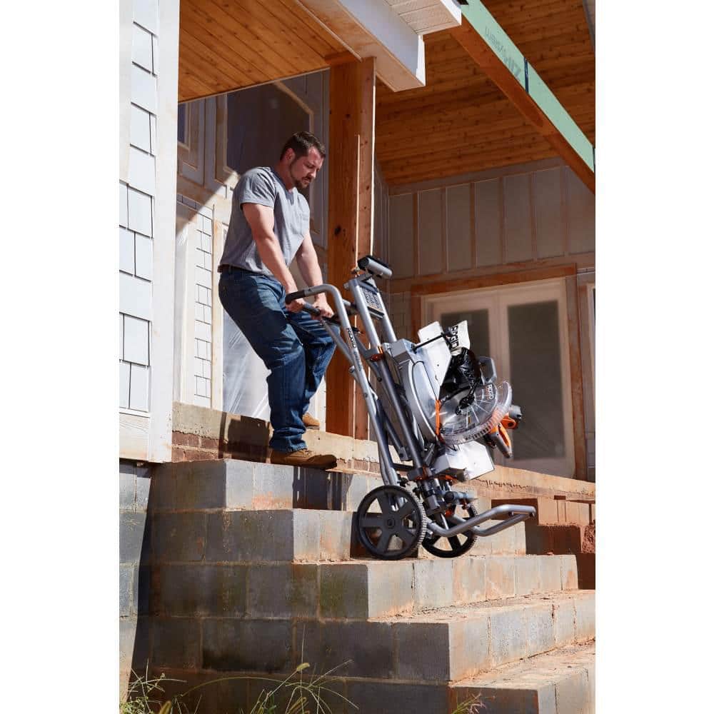 RIDGID Universal Foldable Mobile Miter Saw Stand with Mounting Braces, AC9946 - Image 4