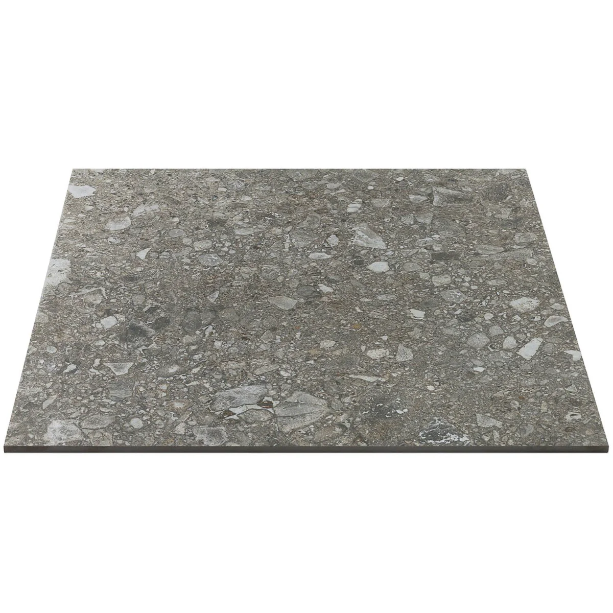 Rizo Antracite Dark Gray 24x24 Terrazzo Look Semi-Polished Porcelain Tile - Image 5