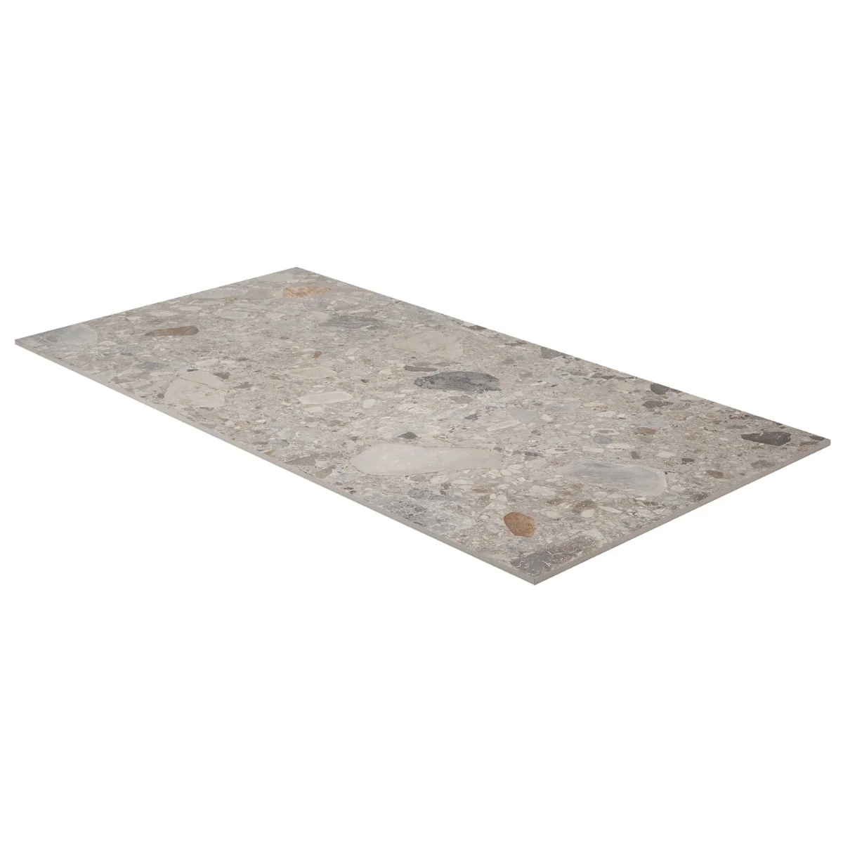 Rizo Earth Gray 24x48 Terrazzo Look Matte Porcelain Tile - Image 6