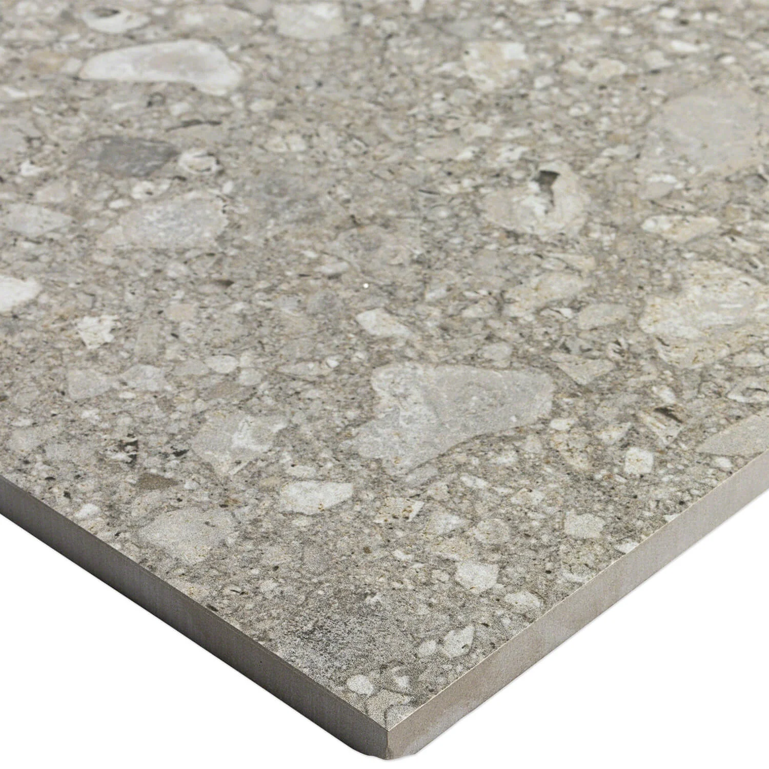 Rizo Tortora Gray 24x24 Terrazzo Look Semi-Polished Porcelain Tile - Image 5