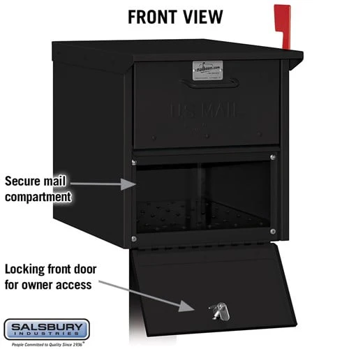 Roadside Mailbox with Locking Doors and Powder-Coated Finish - Image 3