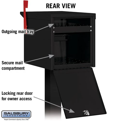 Roadside Mailbox with Locking Doors and Powder-Coated Finish - Image 4