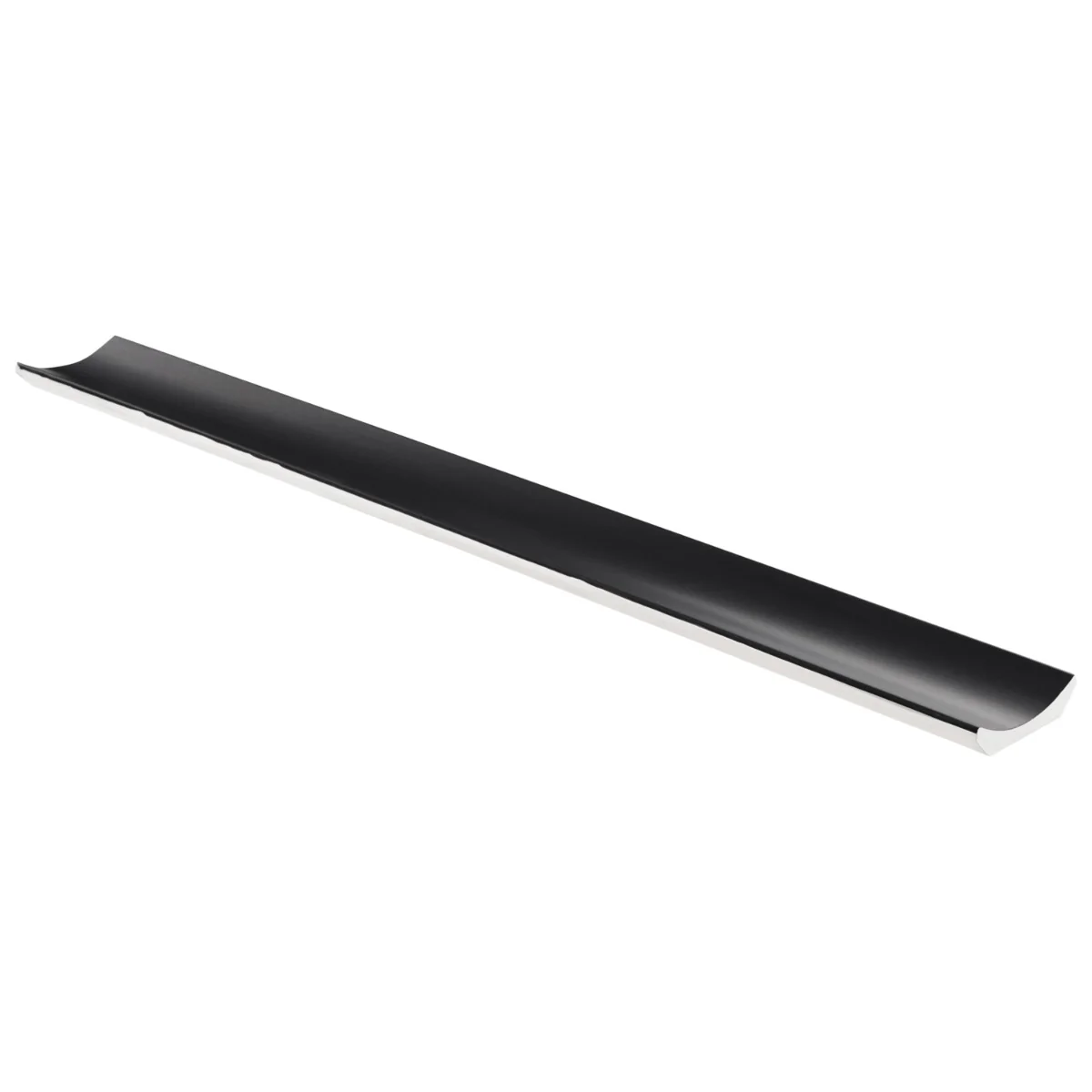 Roller Black Fluted Column 4x36 Matte Ceramic Tile - Handmade in Italy - Image 8