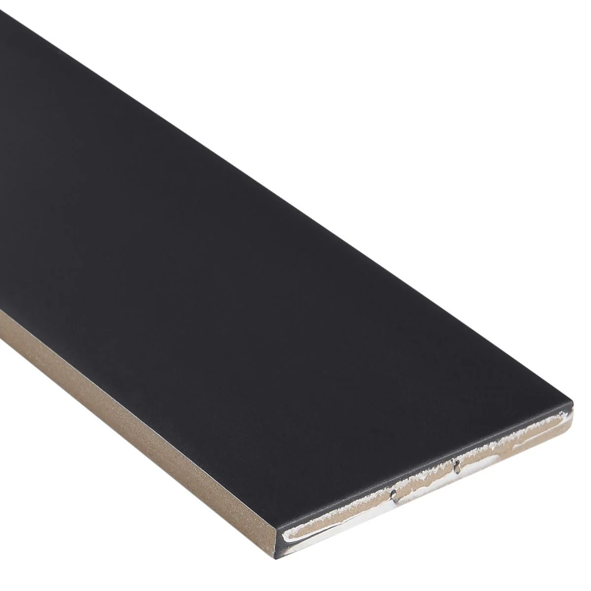 Roller Black Matte Porcelain Subway Tile - 3x11 Inch - Image 4