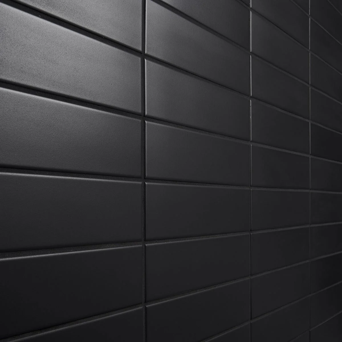 Roller Black Matte Porcelain Subway Tile - 3x11 Inch - Image 6