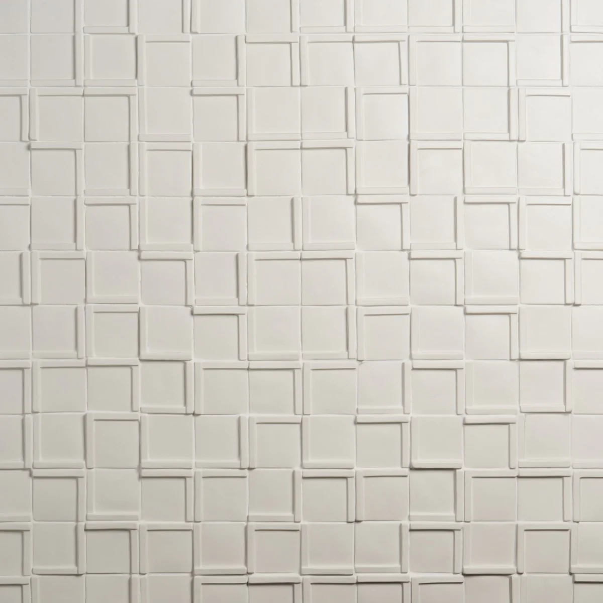 Roller Cross White 4x4 Handmade Matte Ceramic Tile - Lux Tile - Image 3