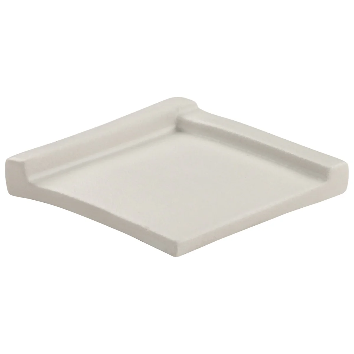 Roller Cross White 4x4 Handmade Matte Ceramic Tile - Lux Tile - Image 4