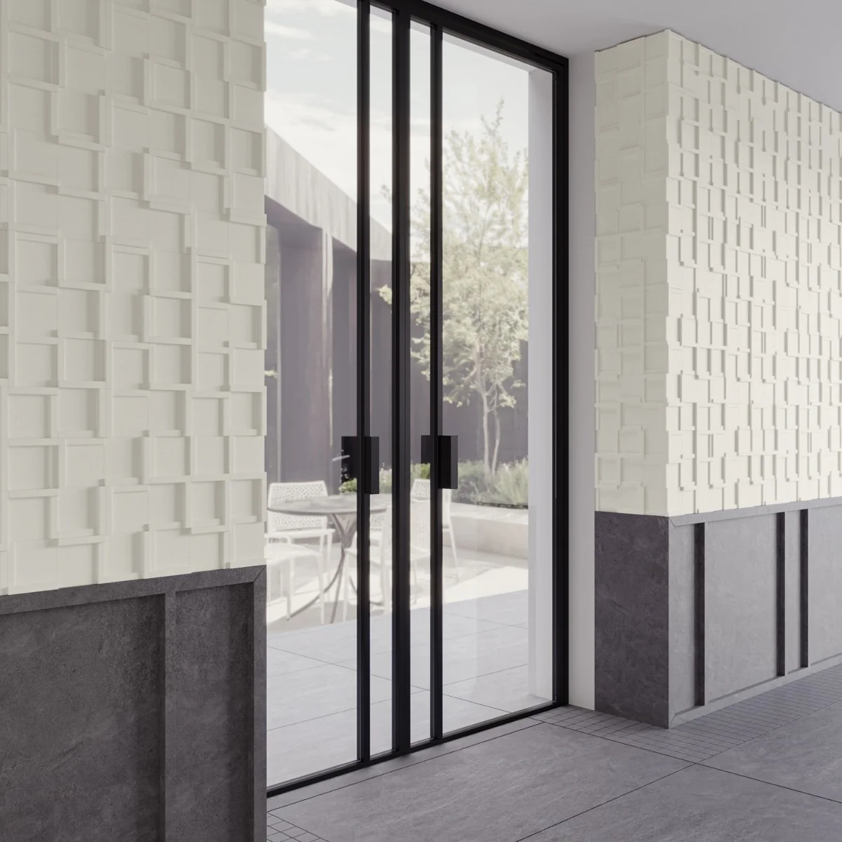 Roller Cross White 4x4 Handmade Matte Ceramic Tile - Lux Tile - Image 6