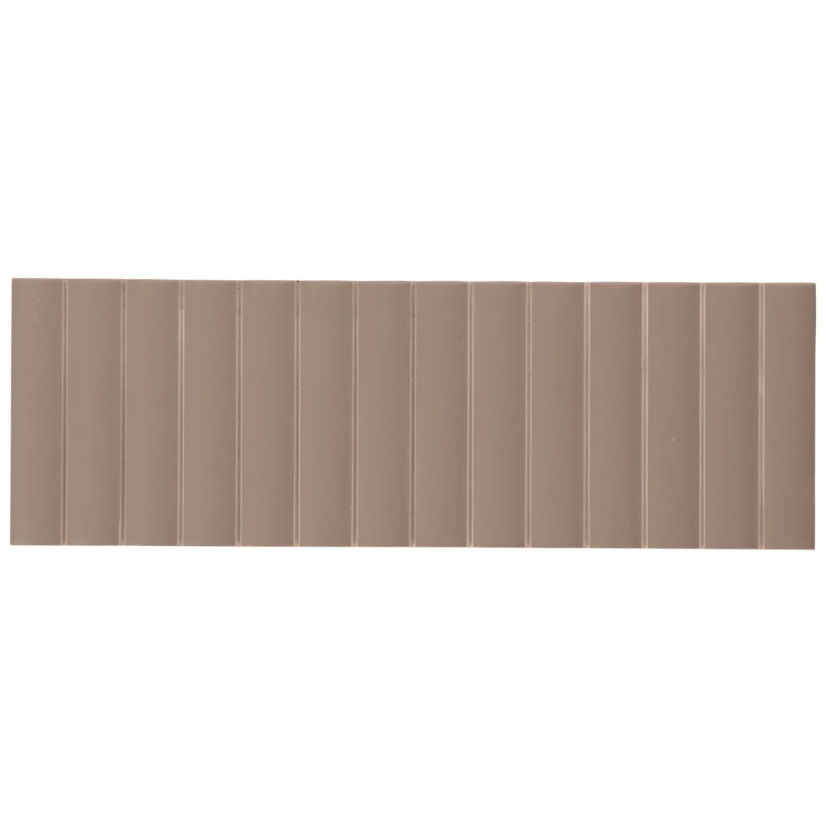 Roller Ribbed Taupe 4x12 3D Matte Ceramic Tile - Lux Tile - Image 7