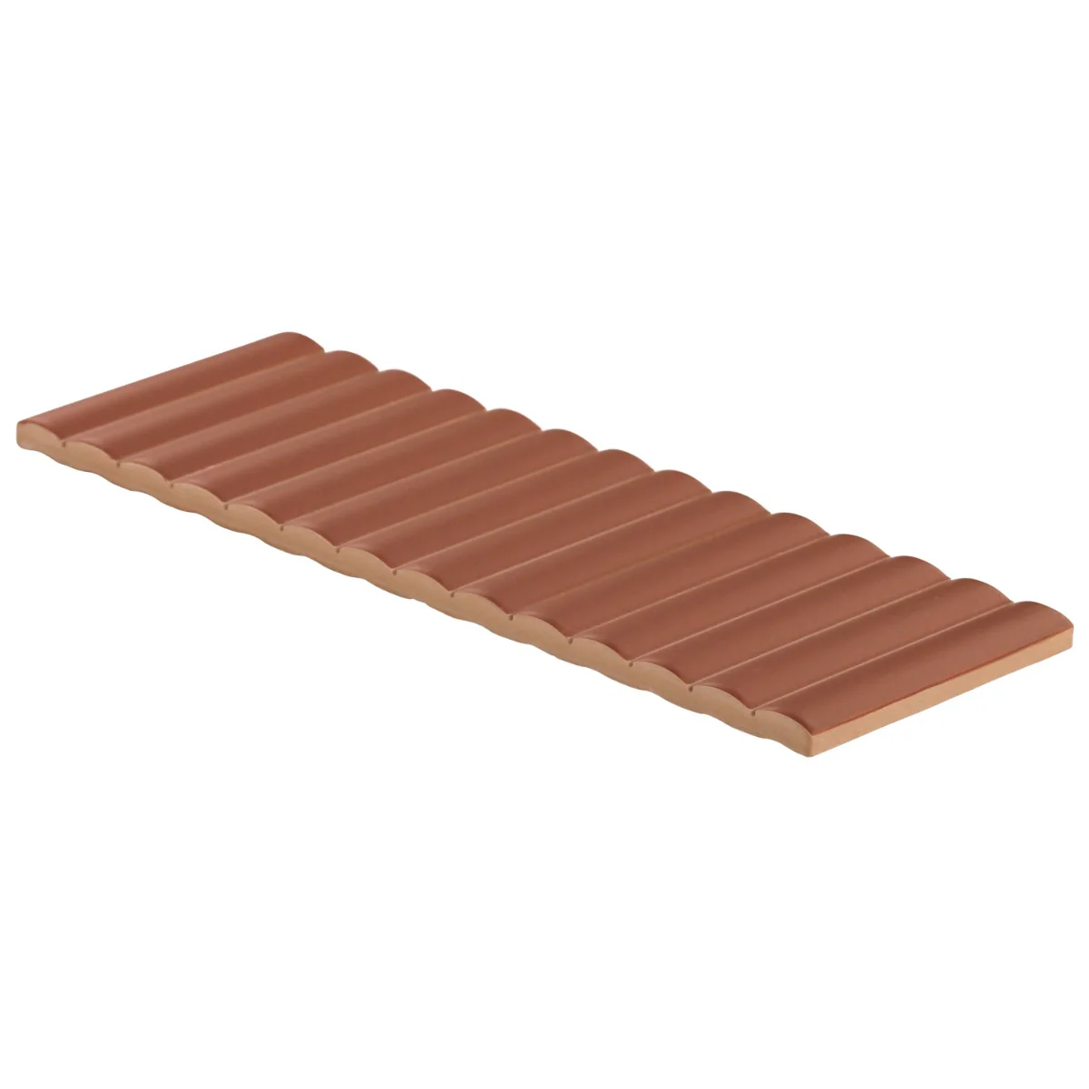 Roller Ribbed Terracotta 4x12 3D Matte Fluted Ceramic Tile - Image 8
