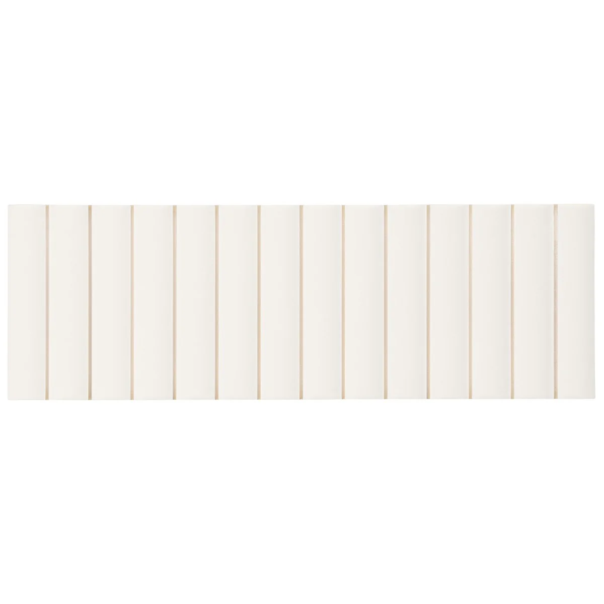 Roller Ribbed White 4x12 3D Matte Ceramic Tile - Tilebar - Image 7
