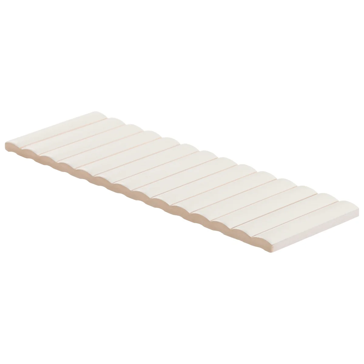 Roller Ribbed White 4x12 3D Matte Ceramic Tile - Tilebar - Image 8