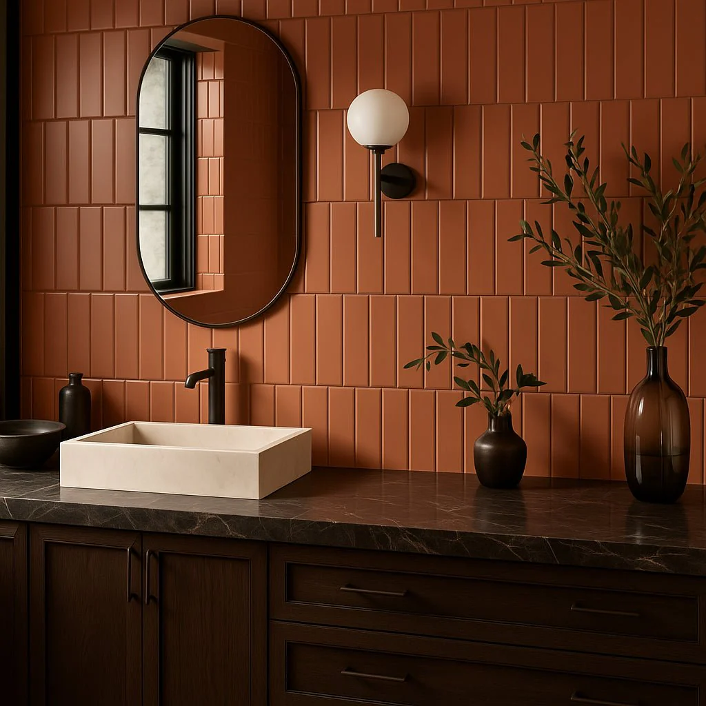Roller Terracotta Matte Porcelain Subway Tile - 3x11 - Image 9