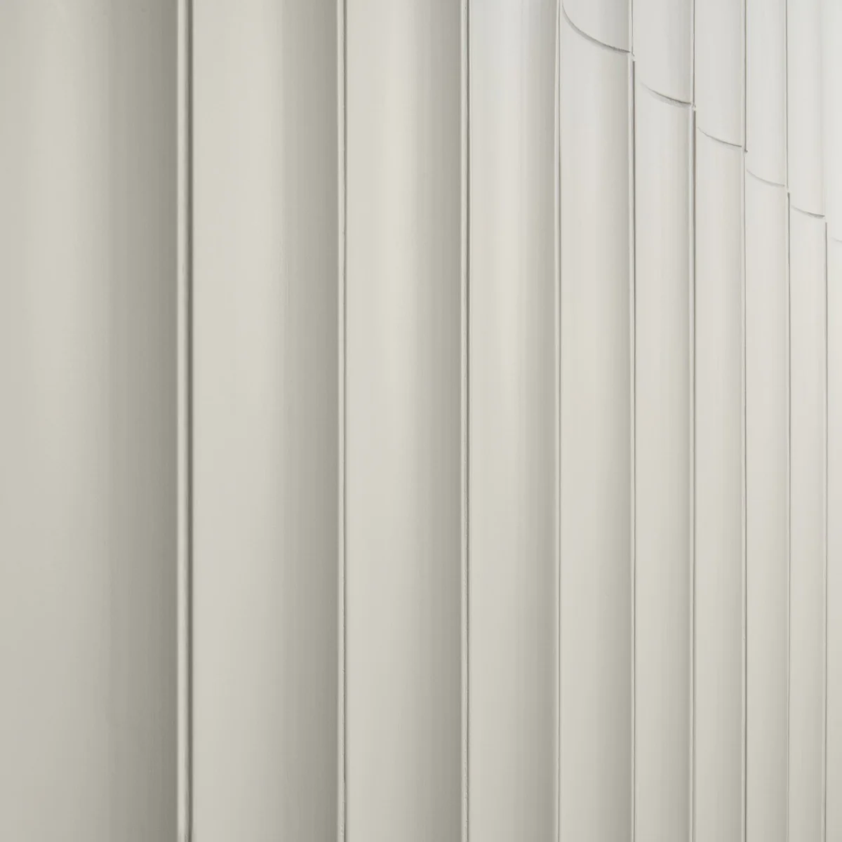 Roller White Fluted Column 4x36 3D Handmade Matte Ceramic Tile - Image 6