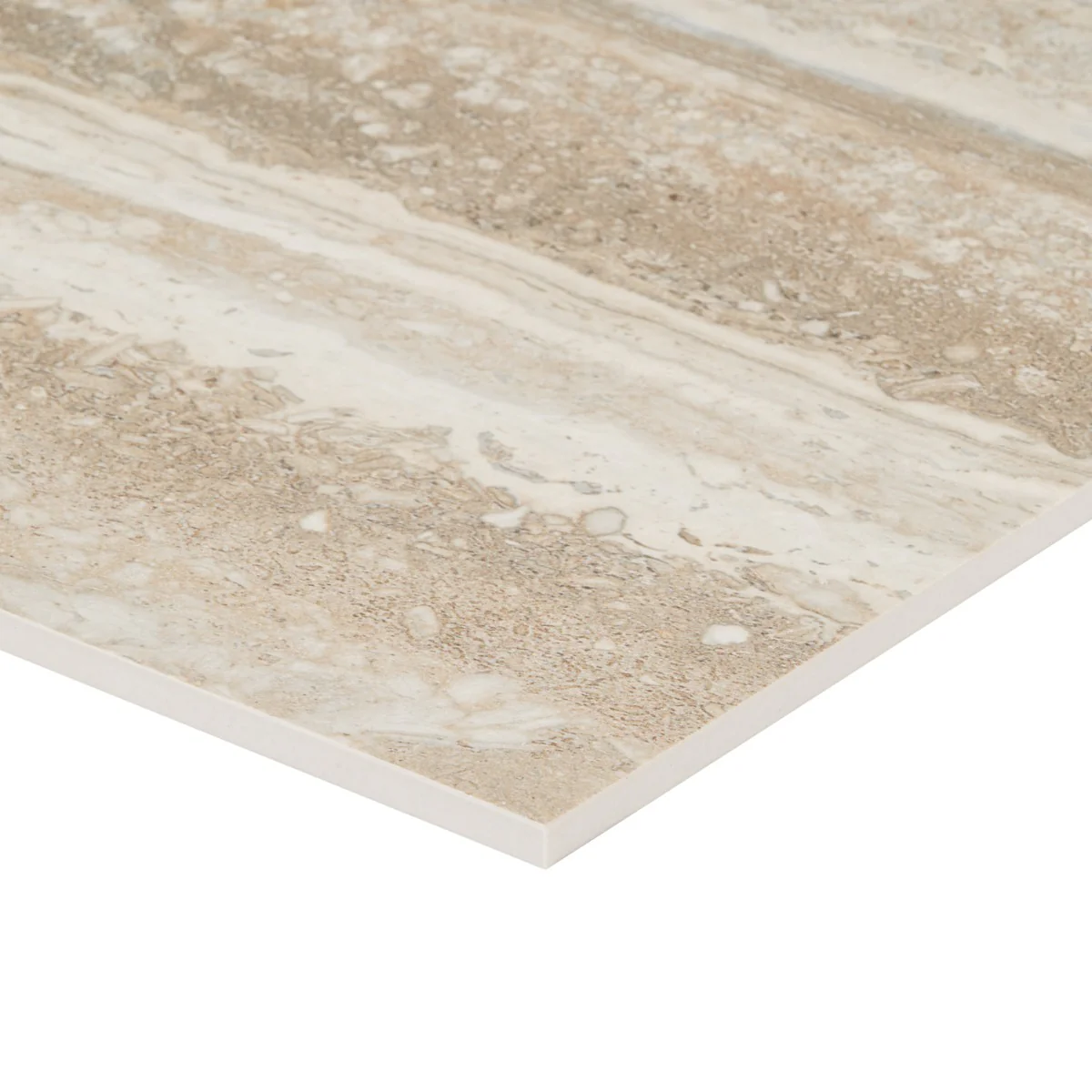 Romani Travertine Hazelnut Beige 24x48 Satin Porcelain Tile - Lux Tile - Image 9
