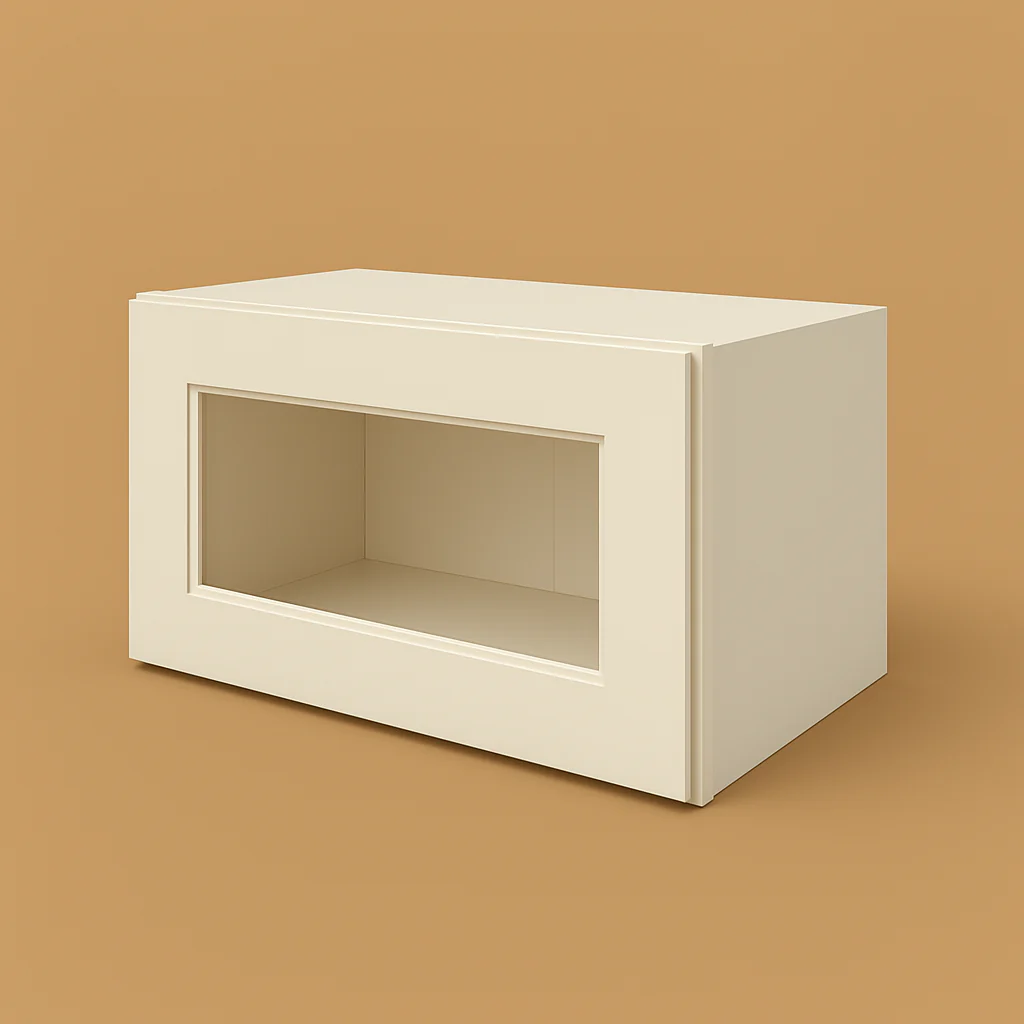 RoomyLife Antique White Wall Kitchen Cabinet - 18x12x12 Inches