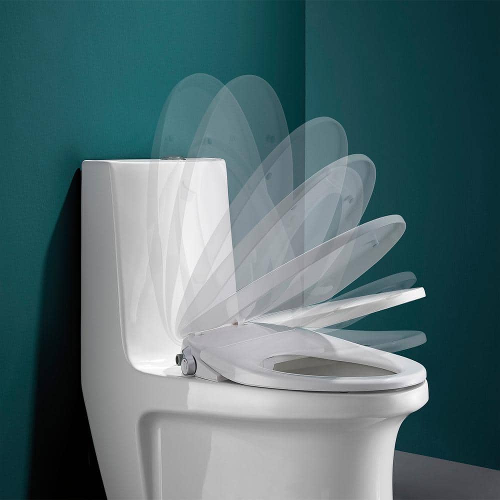 ROSWELL Taranto Quick-Release Elongated Toilet Seat with Bidet in White - Image 9