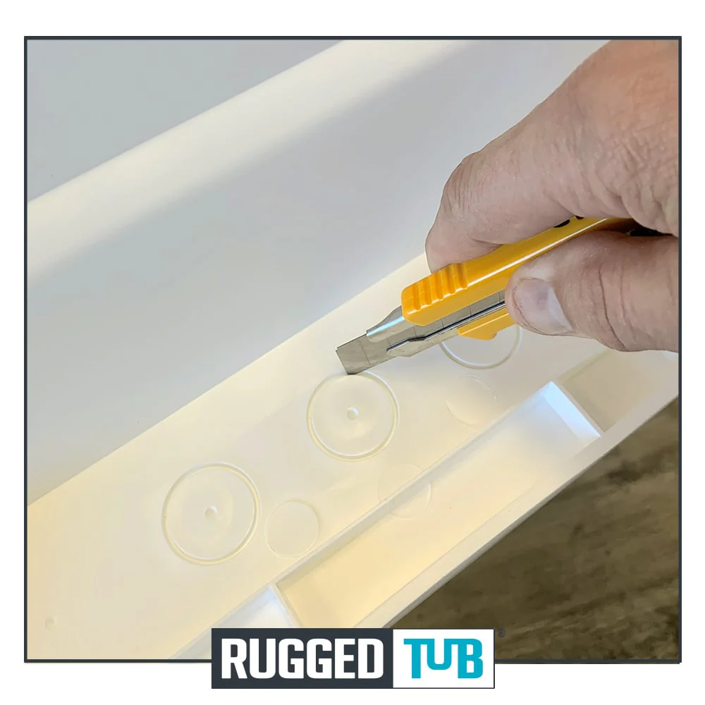 RuggedTub Black Freestanding Utility Tub - 18x24.5 Inch, 1-Basin - Image 6