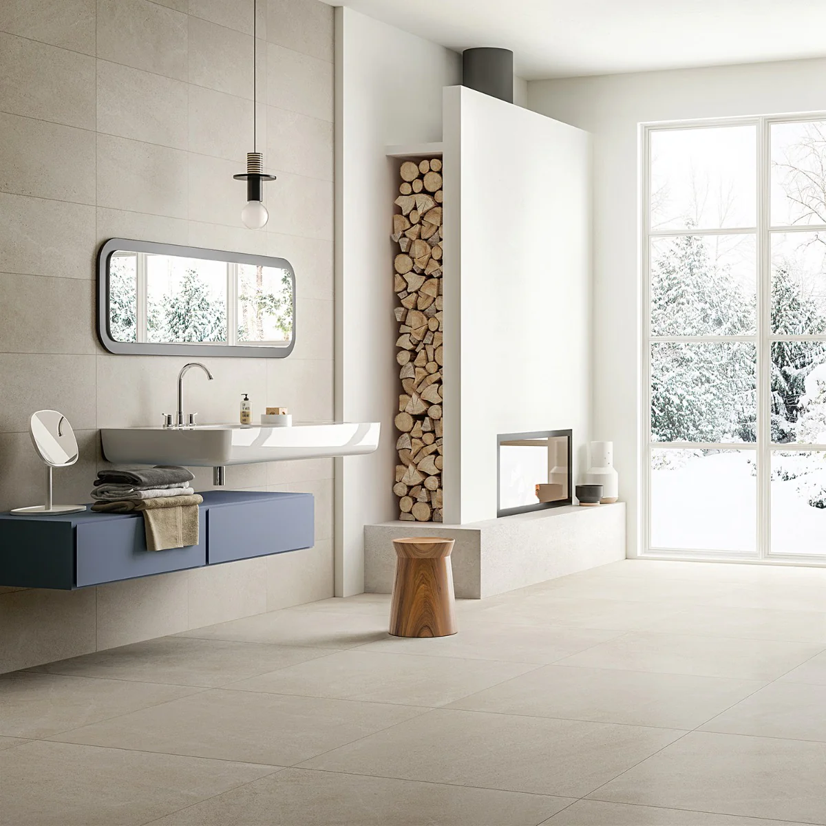 Rushmore Lake Beige 36x36 Matte Porcelain Tile - Lux Tile - Image 2