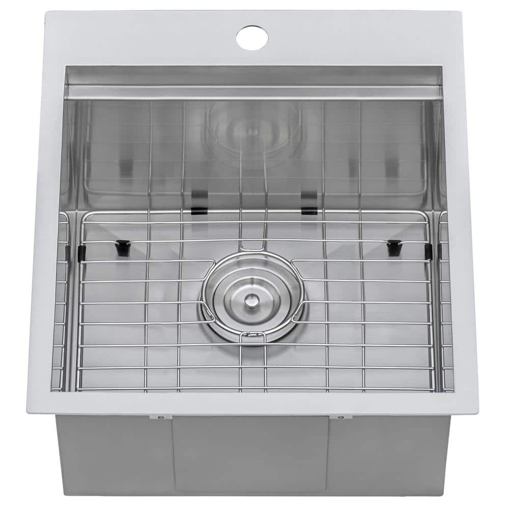 Ruvati Alto 21" x 20" x 12" Stainless Steel Deep Laundry Utility Sink - Image 5