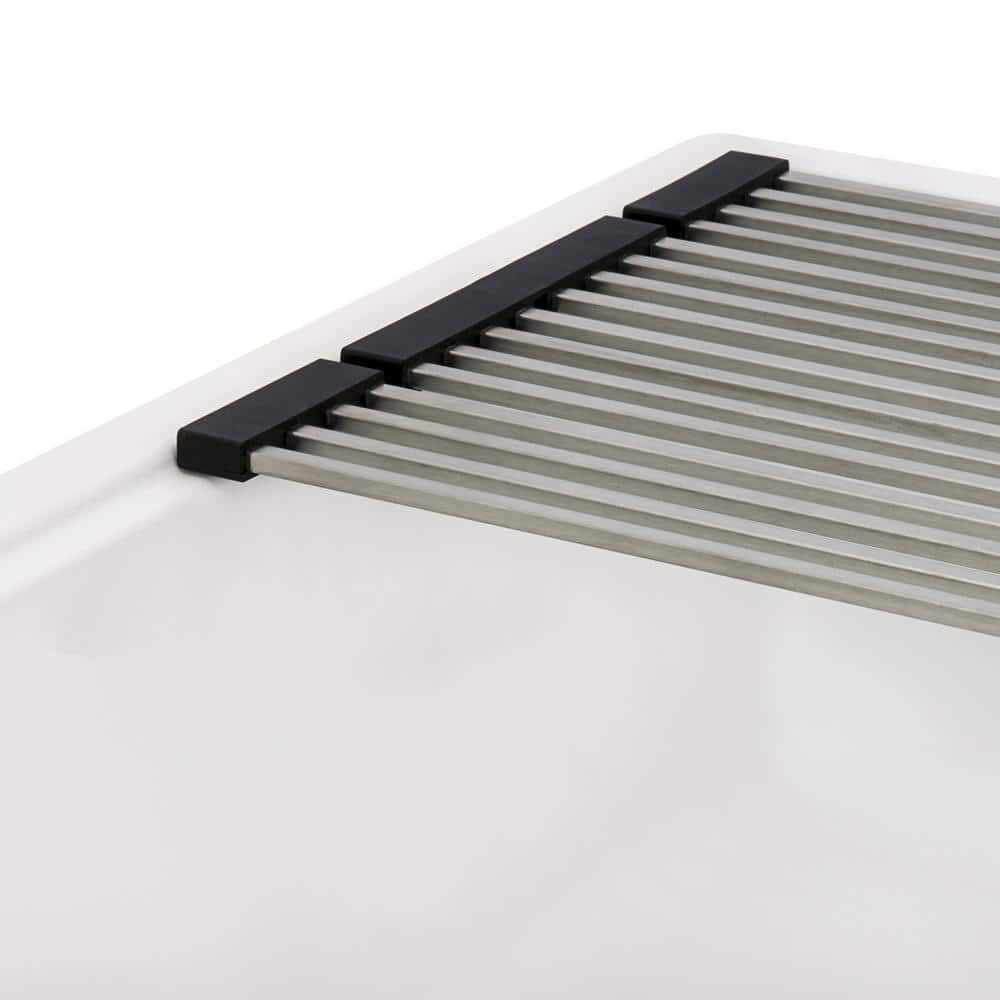Ruvati Epirock 25 in. Undermount Laundry Sink with Accessories - Image 4