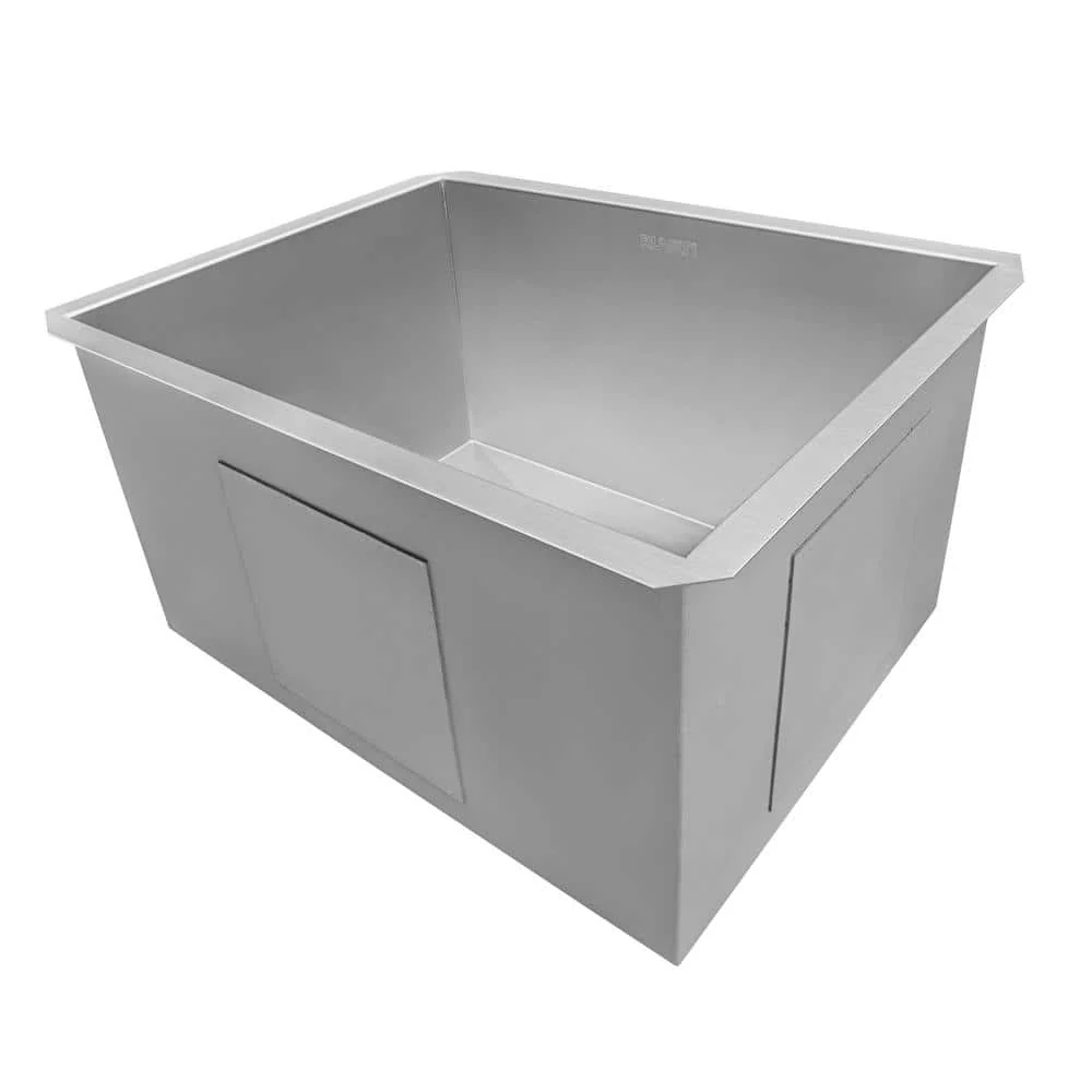 Ruvati Savona 12-inch Undermount Laundry Utility Sink - 16 Gauge Stainless Steel - Image 9
