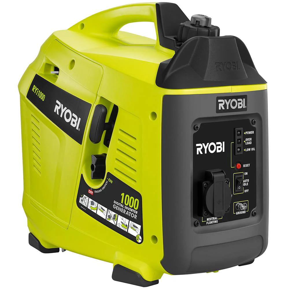 RYOBI 1,000 Starting Watt Gasoline Powered Portable Generator with Digital Inverter