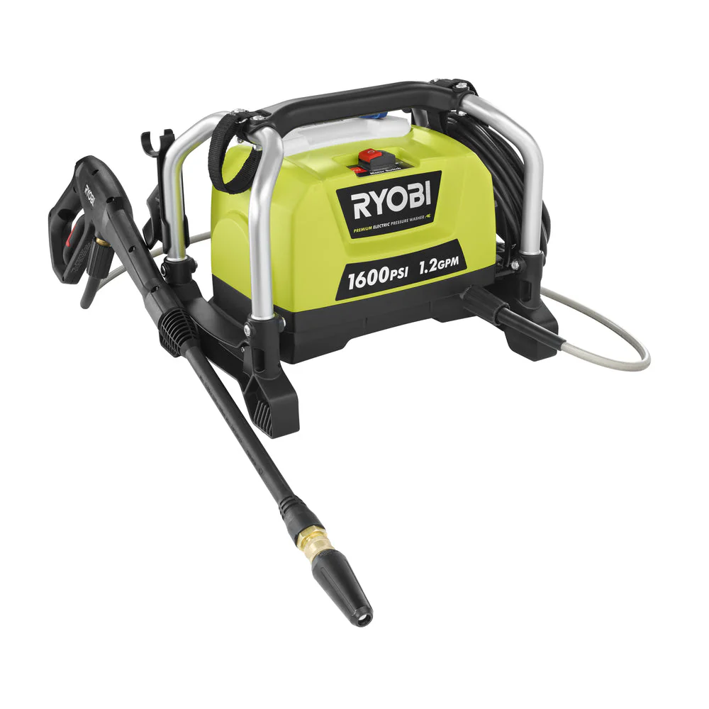 RYOBI 1,600 PSI 1.2 GPM Electric Pressure Washer with 12 in. Surface Cleaner - Image 2