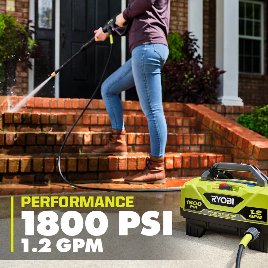 RYOBI 1,800 PSI 1.2 GPM Cold Water Electric Pressure Washer (RY141802) - Image 5
