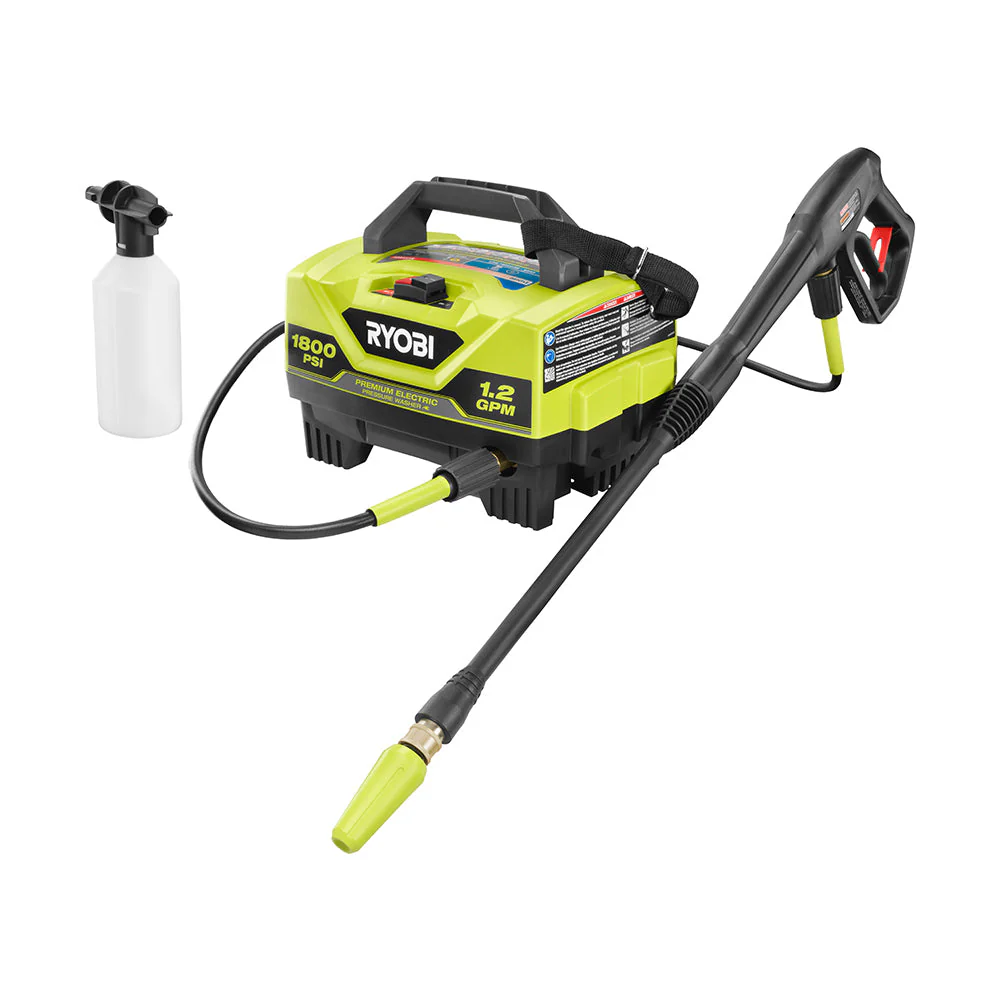 RYOBI 1,800 PSI 1.2 GPM Wheeled Electric Pressure Washer