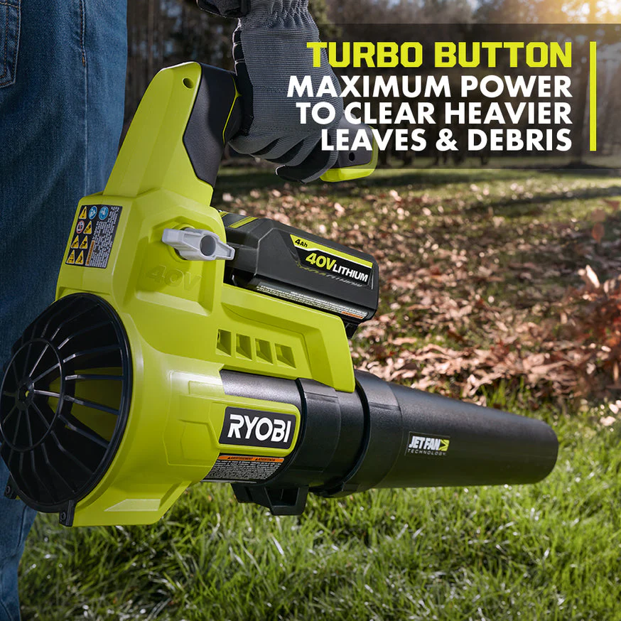 RYOBI 110 MPH 525 CFM 40-Volt Lithium-Ion Cordless Variable-Speed Jet Fan Leaf Blower (Tool-Only) - Image 5