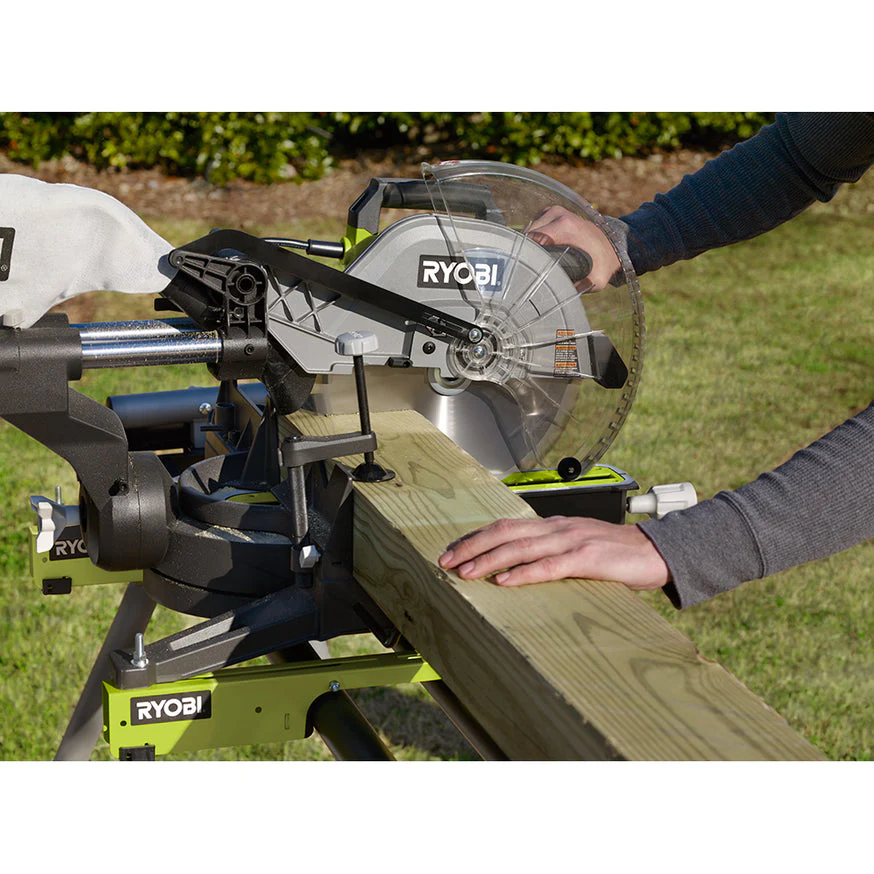 RYOBI 12 in. Sliding Miter Saw with LED (TSS121) - Image 5