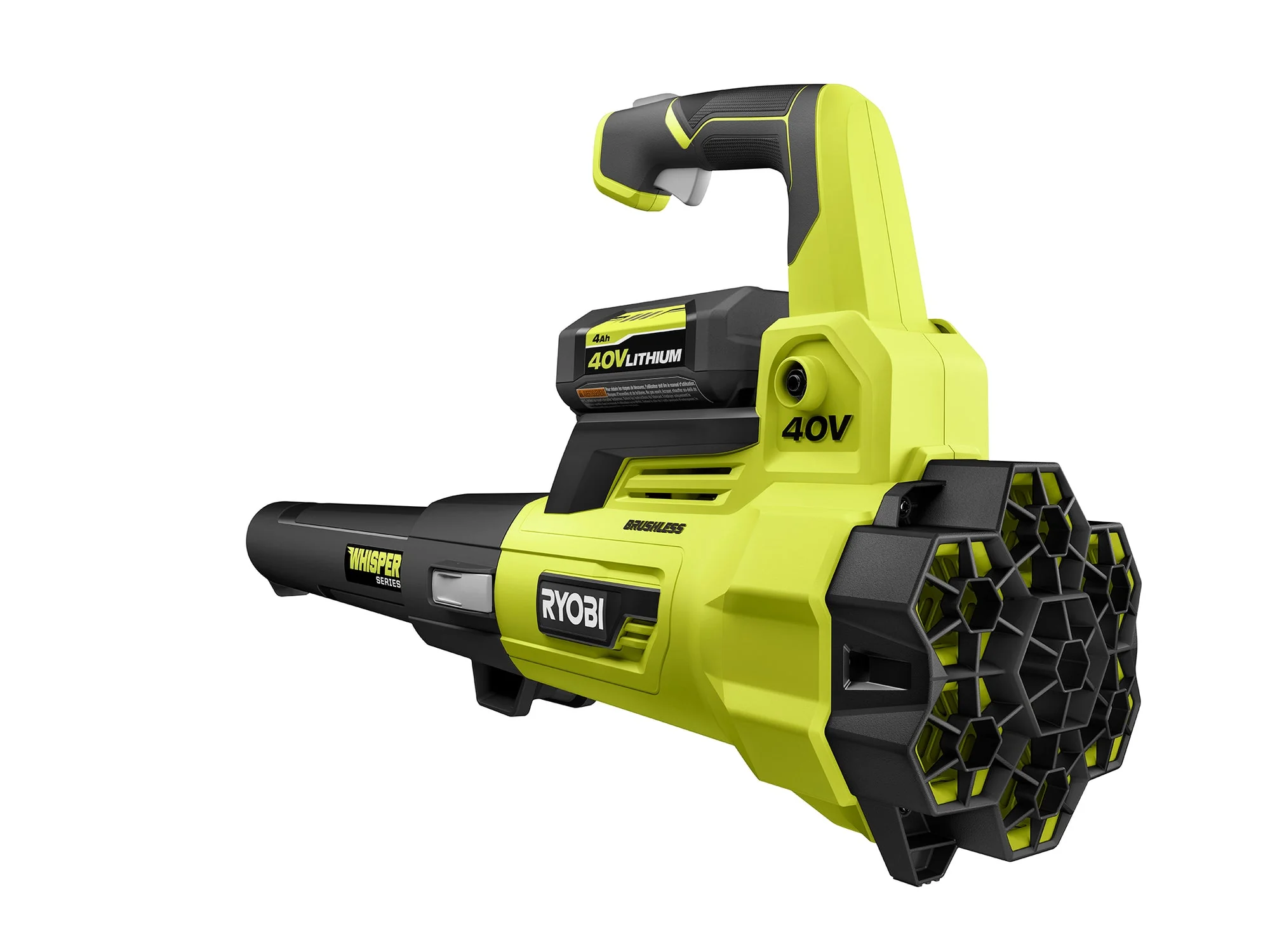 RYOBI 125 MPH 550 CFM 40-Volt Lithium-Ion Brushless Cordless Jet Fan Leaf Blower Kit with 4.0Ah Battery and Charger - Image 3