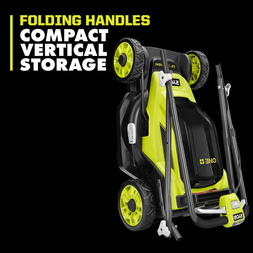 RYOBI 13 in. ONE+ 18-Volt Lithium-Ion Cordless Push Lawn Mower Kit with 4.0Ah Battery & Charger - Image 7