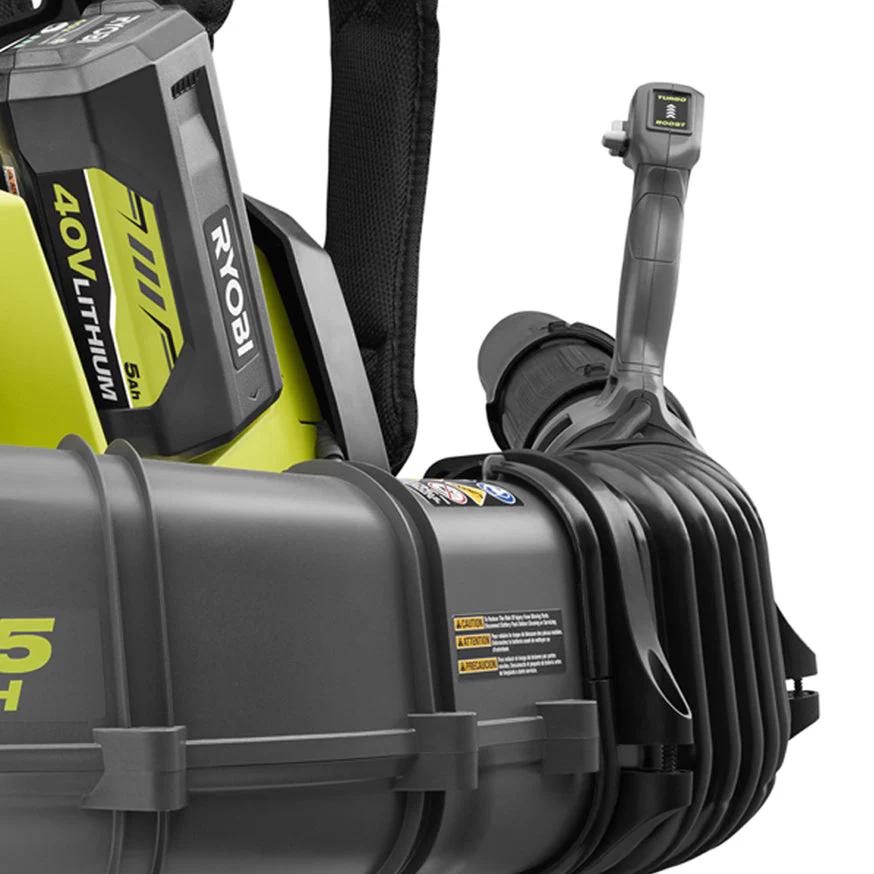RYOBI 145 MPH 625 CFM 40V Lithium-Ion Cordless Backpack Blower Kit with 5.0Ah Battery and Charger - Image 5