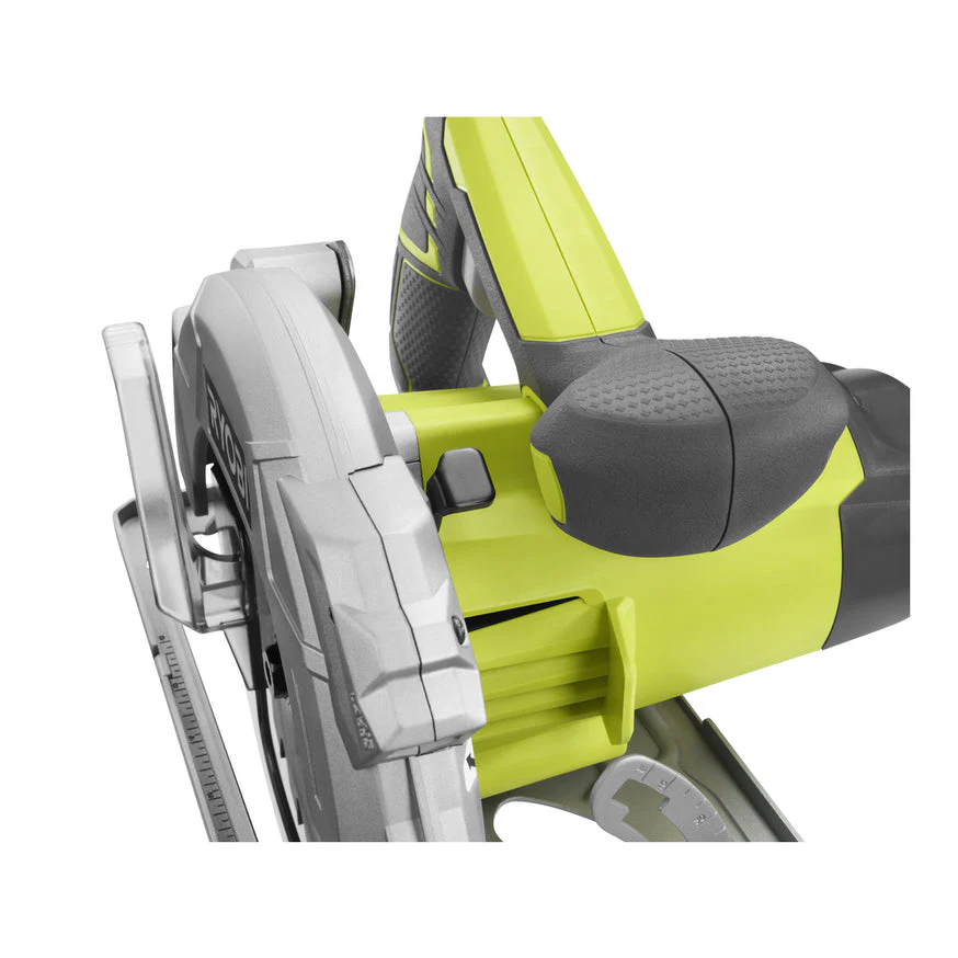 RYOBI 15 Amp Corded 7-1/4 in. Circular Saw with EXACTLINE Laser, 24T Carbide Blade, Edge Guide & Bag - Image 4