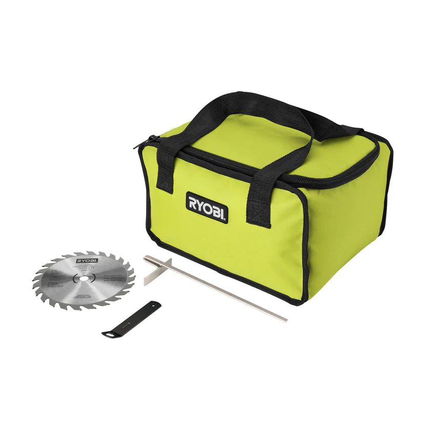 RYOBI 15 Amp Corded 7-1/4 in. Circular Saw with EXACTLINE Laser, 24T Carbide Blade, Edge Guide & Bag - Image 6