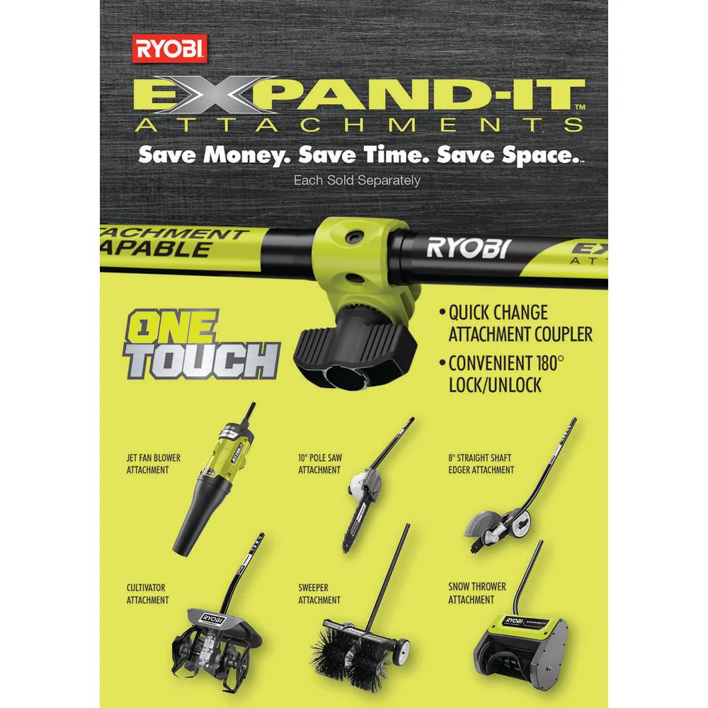 RYOBI 16 in. 13 Amp Corded Electric Walk-Behind Push Mower with 10 Amp String Trimmer Combo - Image 2