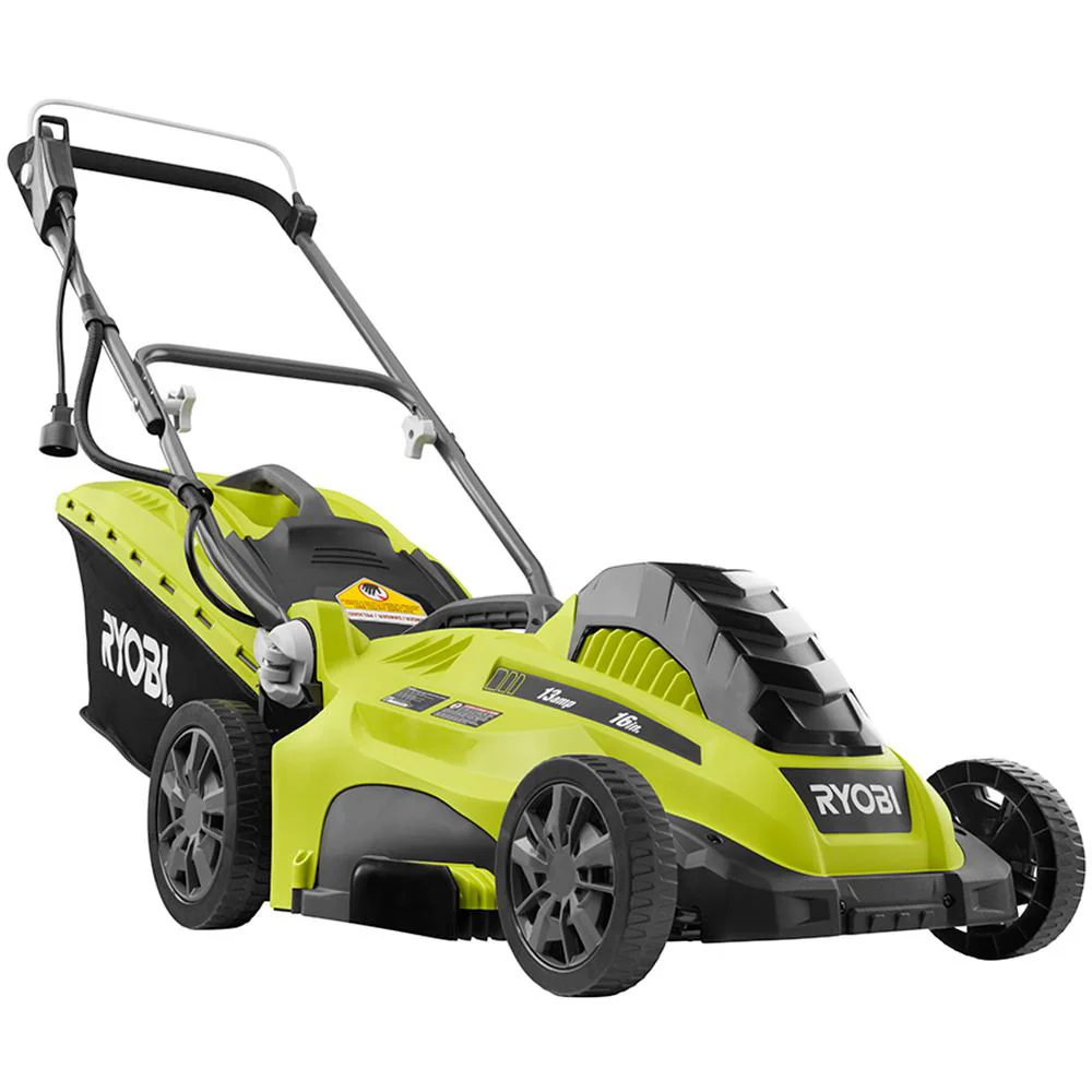 RYOBI 16 in. 13 Amp Corded Electric Walk-Behind Push Mower with 10 Amp String Trimmer Combo - Image 3