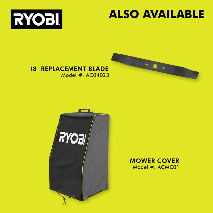 RYOBI 18 in. 40-Volt 2-in-1 Lithium-Ion Cordless Walk-Behind Push Mower with Two 4.0 Ah Batteries and Charger - Image 7