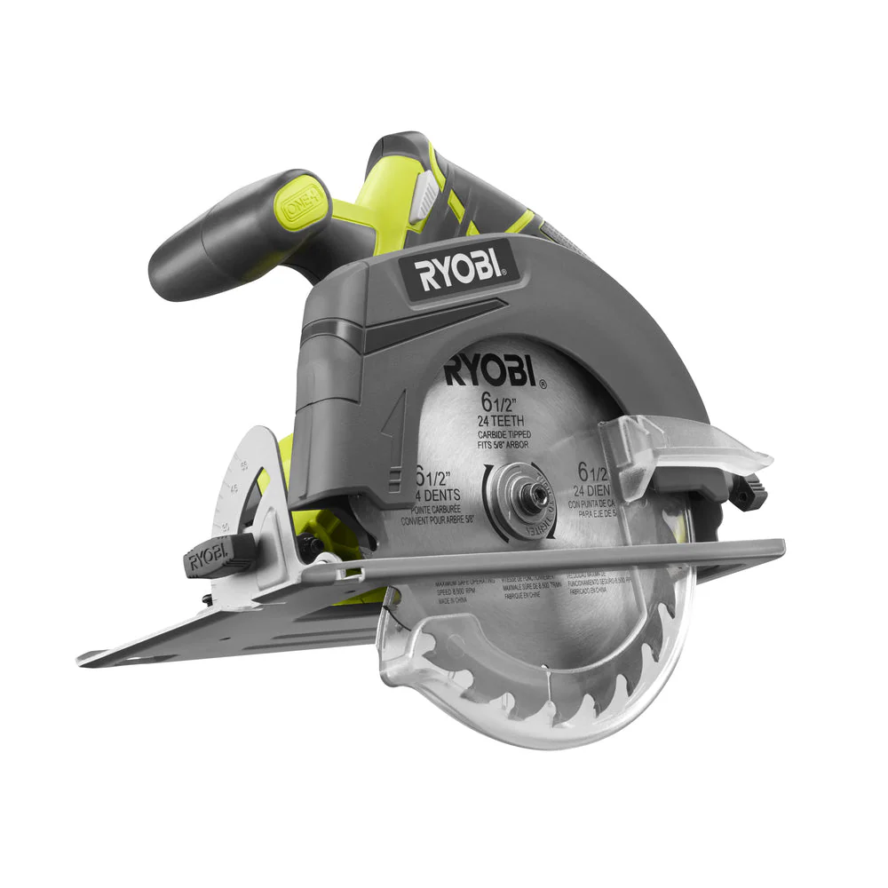 RYOBI 18-Volt ONE+ Cordless 6-1/2 in. Circular Saw with 1.5 Ah Compact Lithium-Ion Battery - Image 3