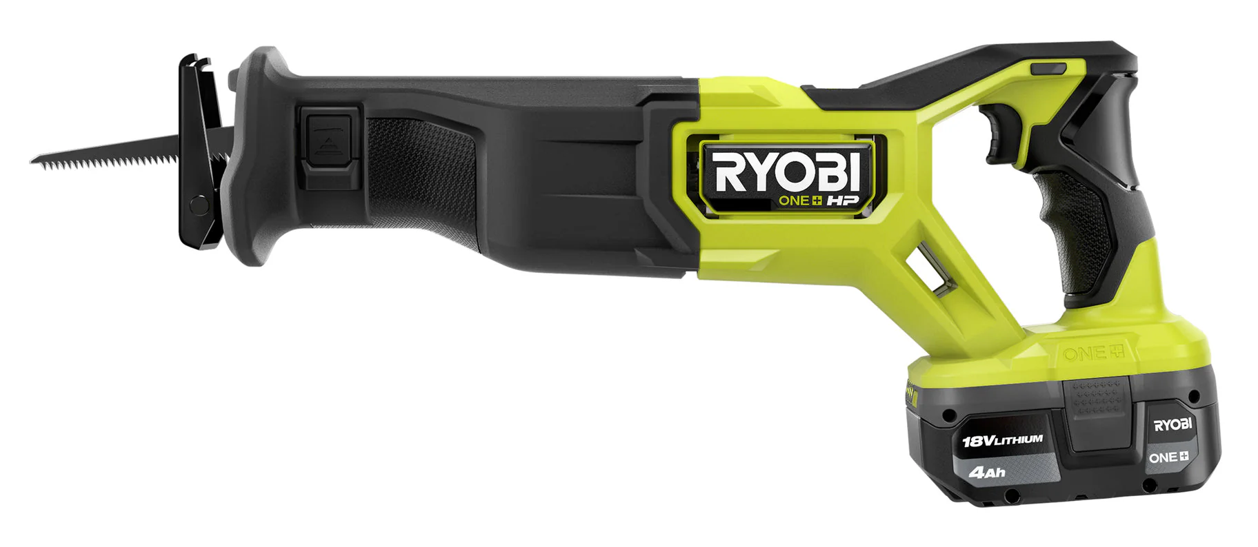 RYOBI 18-Volt ONE+ Cordless Brushless Reciprocating Saw with 4.0 Ah Lithium-Ion Battery - Image 7