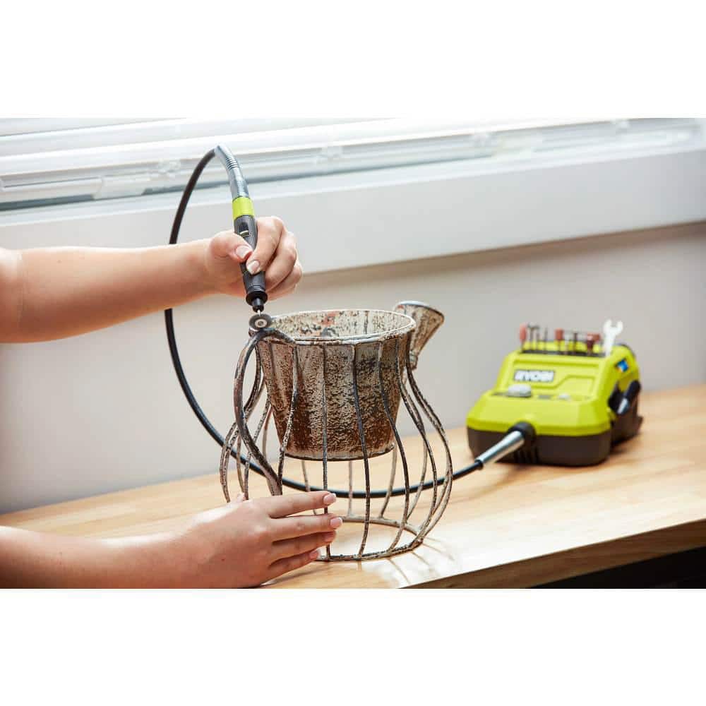 RYOBI 18-Volt ONE+ Cordless Rotary Tool Kit with 1.5 Ah Battery & Charger (P460K1SB) - Image 8