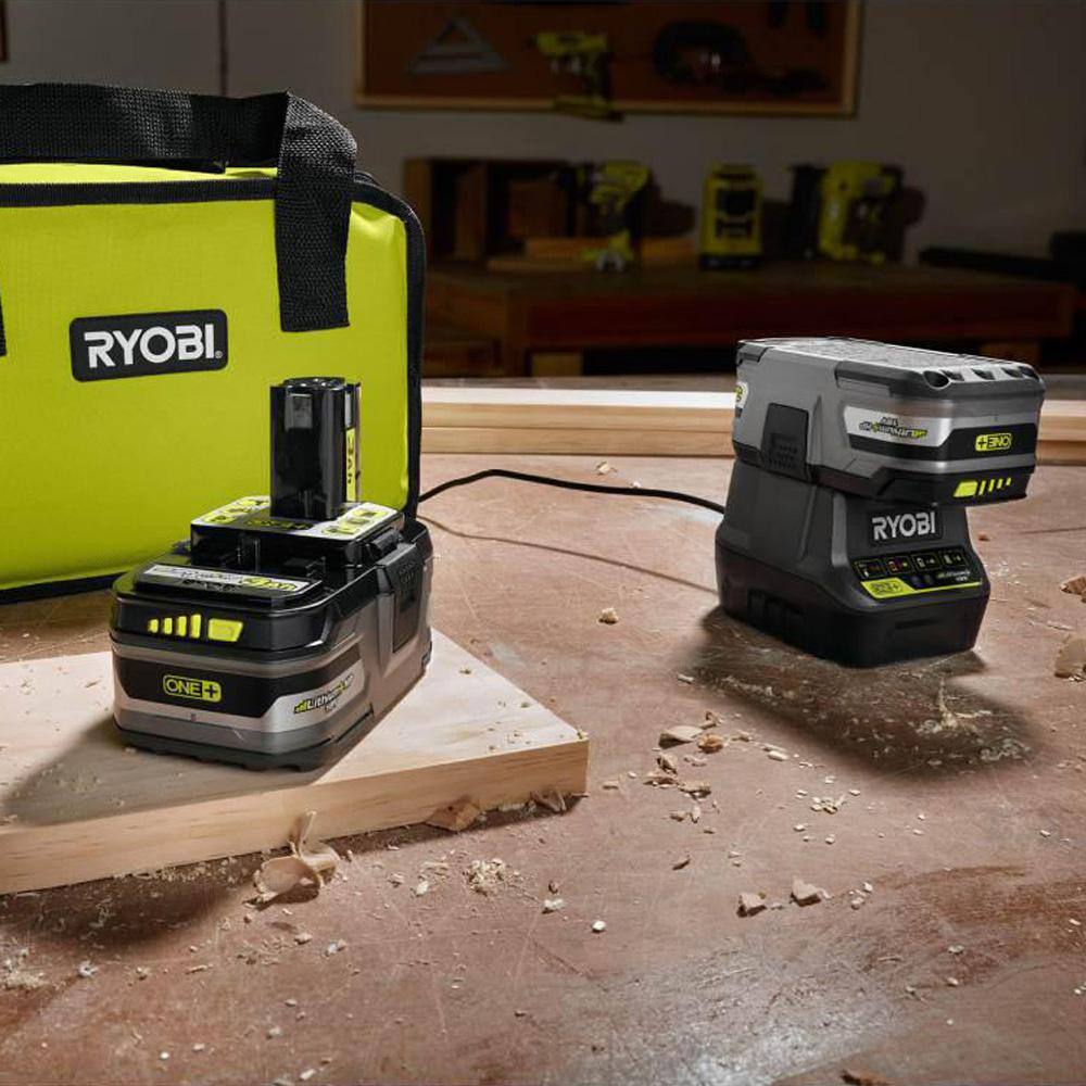 RYOBI 18-Volt ONE+ LITHIUM+ HP 3.0 Ah Battery (2-Pack) Starter Kit with Charger and Bag - Image 8